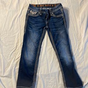 Women’s Rock Revival Jean Capris Size 28